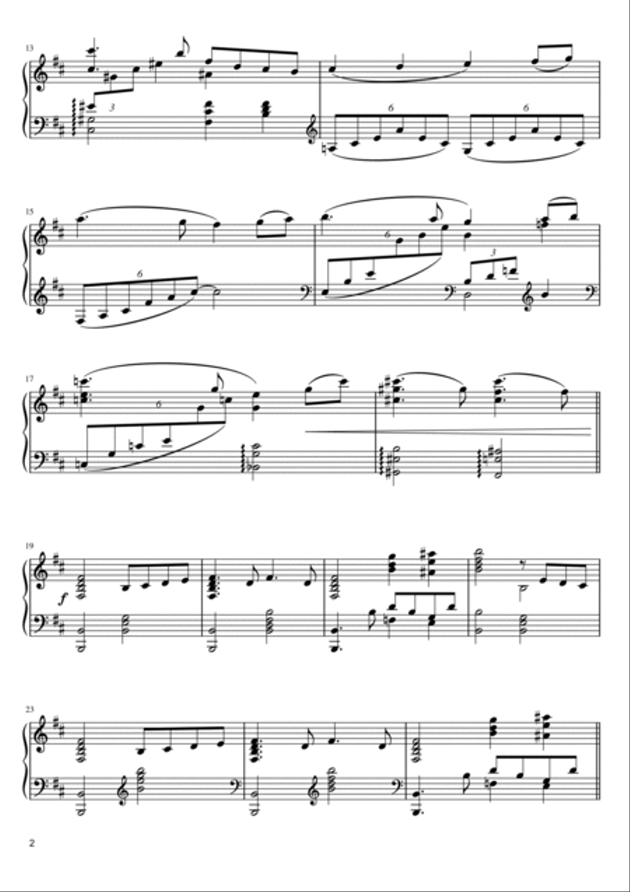 Theme from Swan Lake (Op. 20, No. 10) Piano Solo scores gallery preview page 2