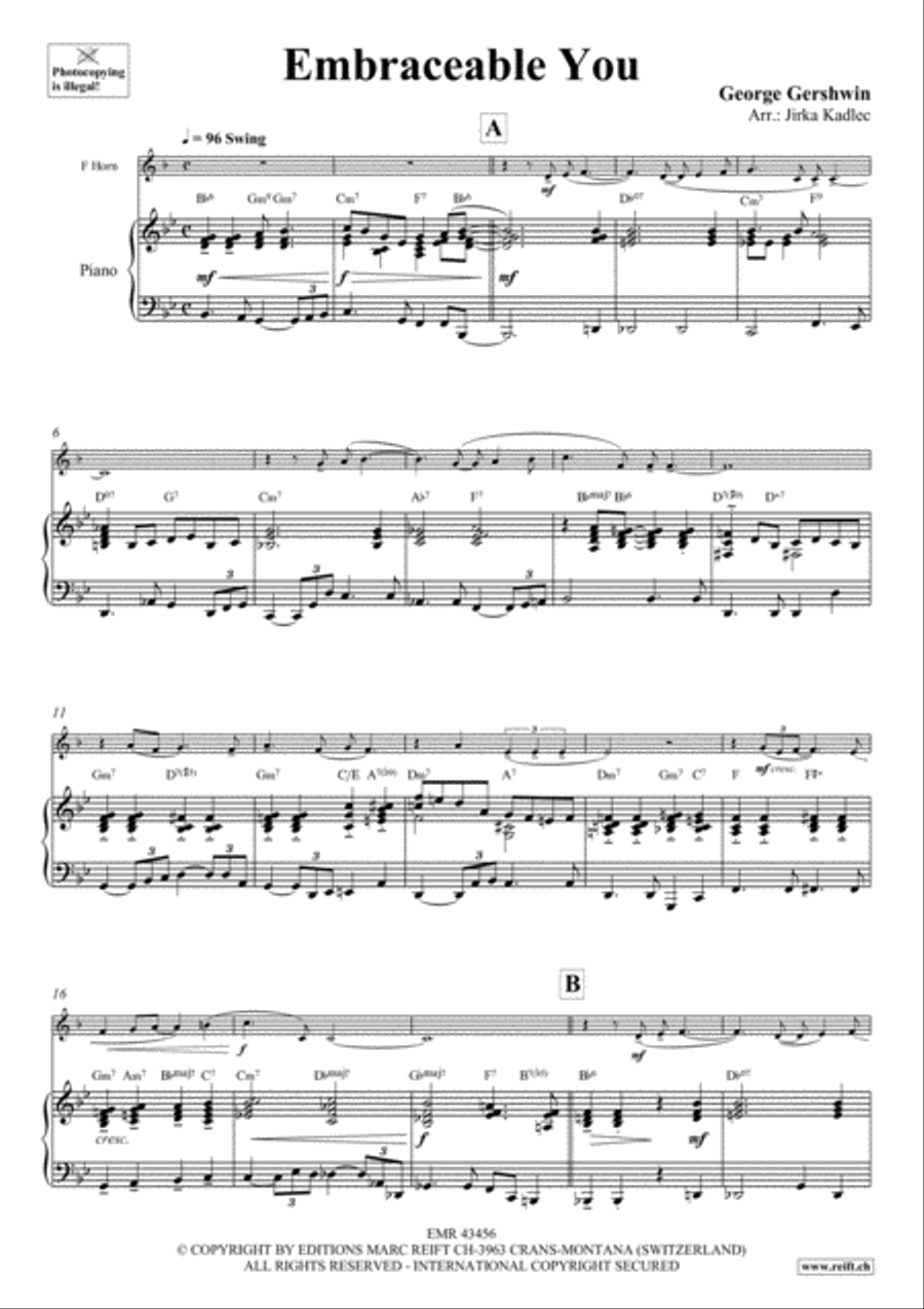 Embraceable You Embraceable You Horn scores gallery preview page 3