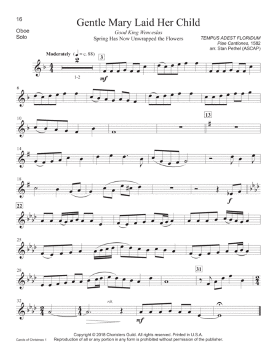 Carols of Christmas, Set 1 - Oboe Oboe scores gallery preview page 8