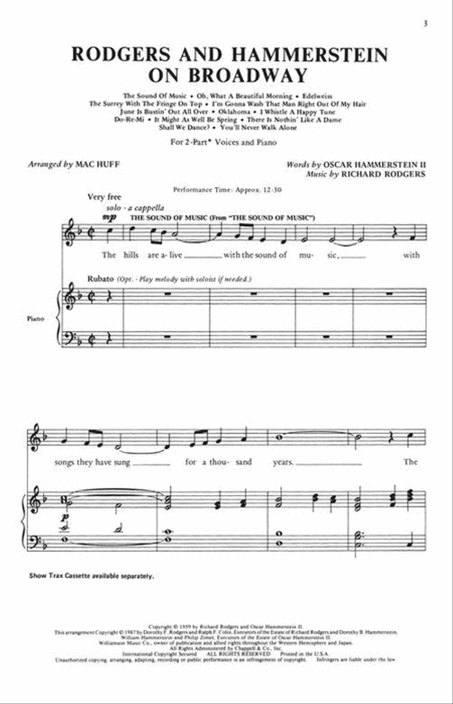 Rodgers and Hammerstein on Broadway (Medley) 2-Part scores gallery preview page 3