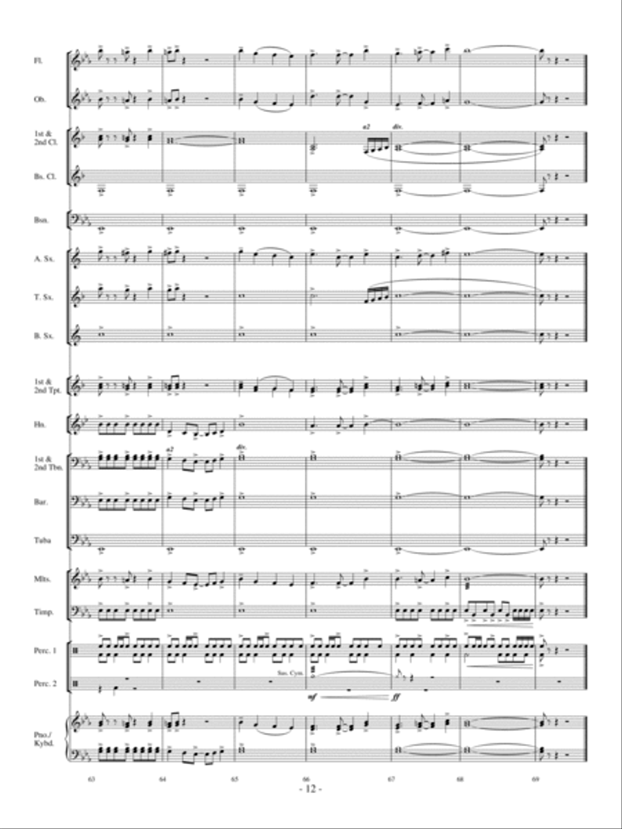 Danse Des Dauphins Concert Band scores gallery preview page 11
