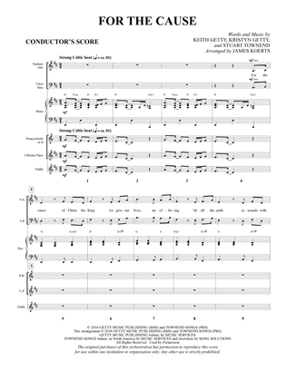Book cover for For the Cause (arr. James Koerts) - Full Score
