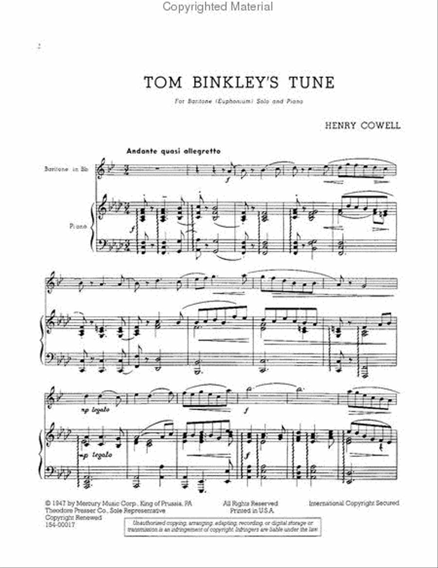 Tom Binkley's Tune Chamber Music scores gallery preview page 2