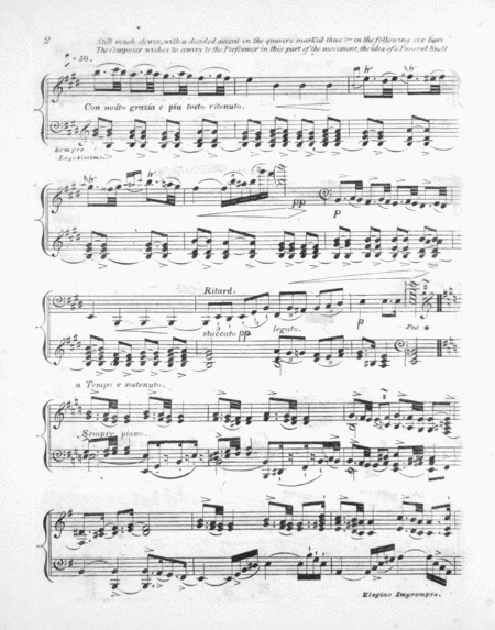 An Elegiac Impromptu Fantasia for the Piano Forte