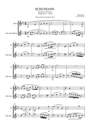 Flute and Alto Saxophone Duet - Schumann