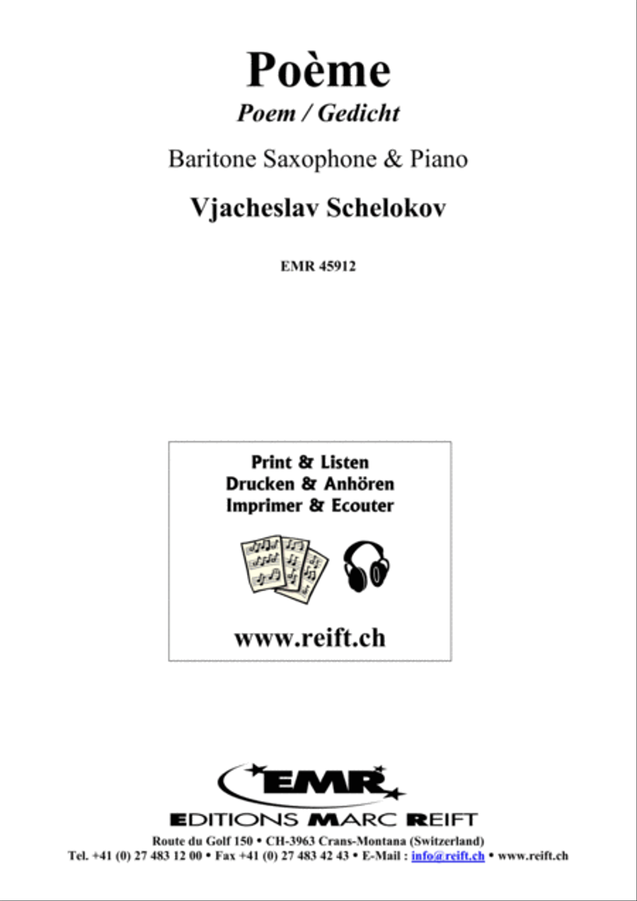 Poeme Baritone Saxophone scores gallery preview page 2