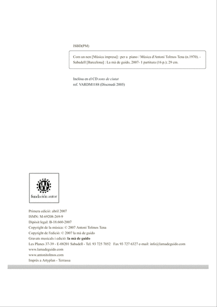 Com un nen Piano Solo scores gallery preview page 4