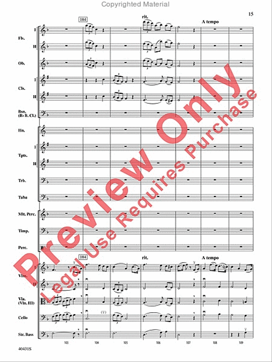 Leroy Anderson's Irish Suite, Part 2 (Themes from) Full Orchestra scores gallery preview page 16