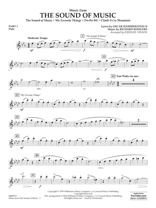 Book cover for Music from The Sound Of Music (arr. Vinson) - Pt.1 - Flute
