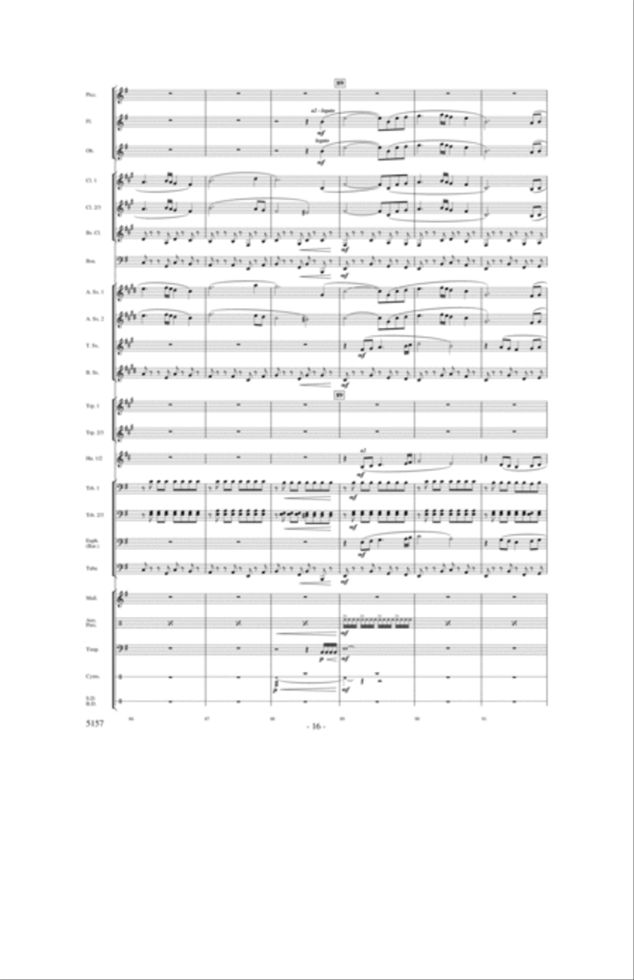 Fate of the Gods Concert Band scores gallery preview page 15