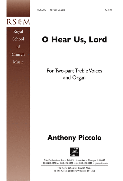 O Hear Us, Lord