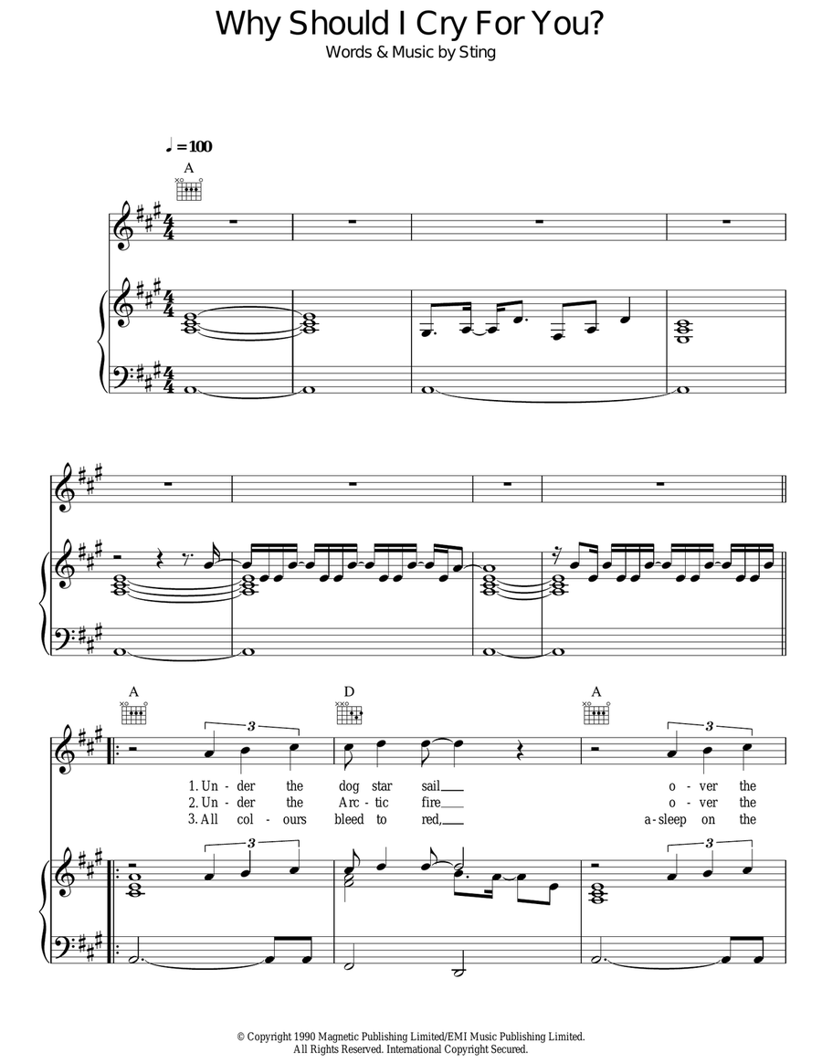 Why Should I Cry For You? Acoustic Guitar scores gallery preview page 1