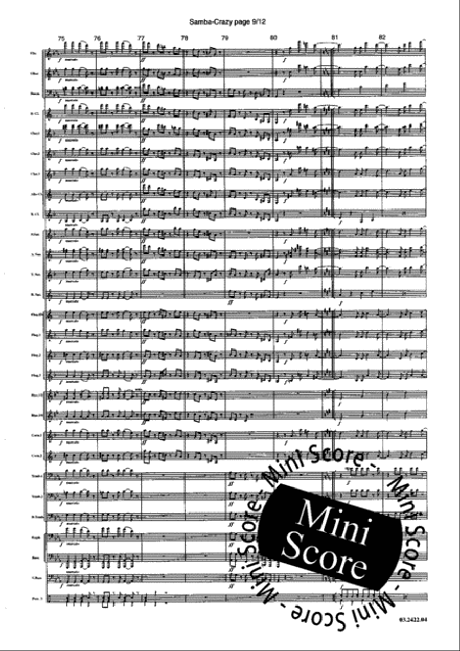 Samba Crazy Big Band scores gallery preview page 13