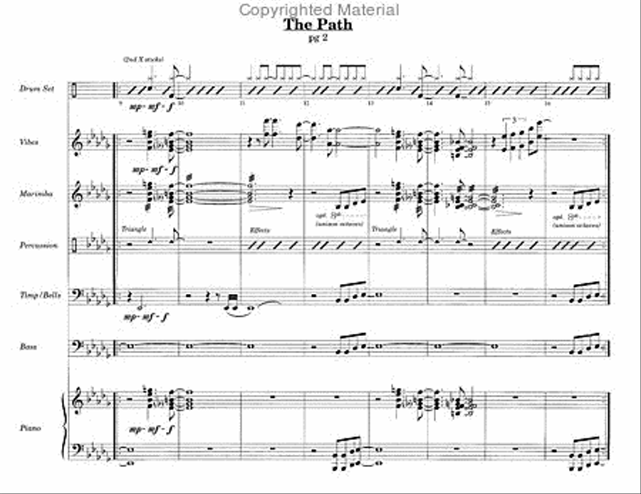 Path, The / Drum Set Feature Percussion Ensemble scores gallery preview page 3