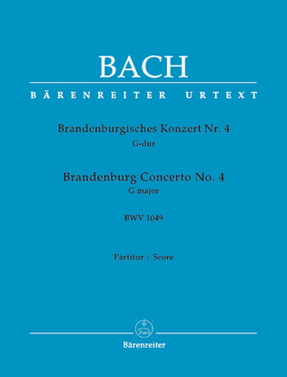 Brandenburg Concerto, No. 4 G major, BWV 1049