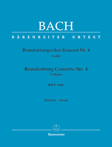 Brandenburg Concerto, No. 4 G major, BWV 1049