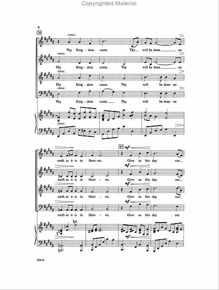 The Lord's Prayer The Lord's Prayer 4-Part scores gallery preview page 3