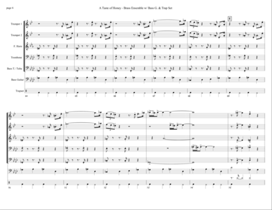 Taste of Honey Horn scores gallery preview page 6