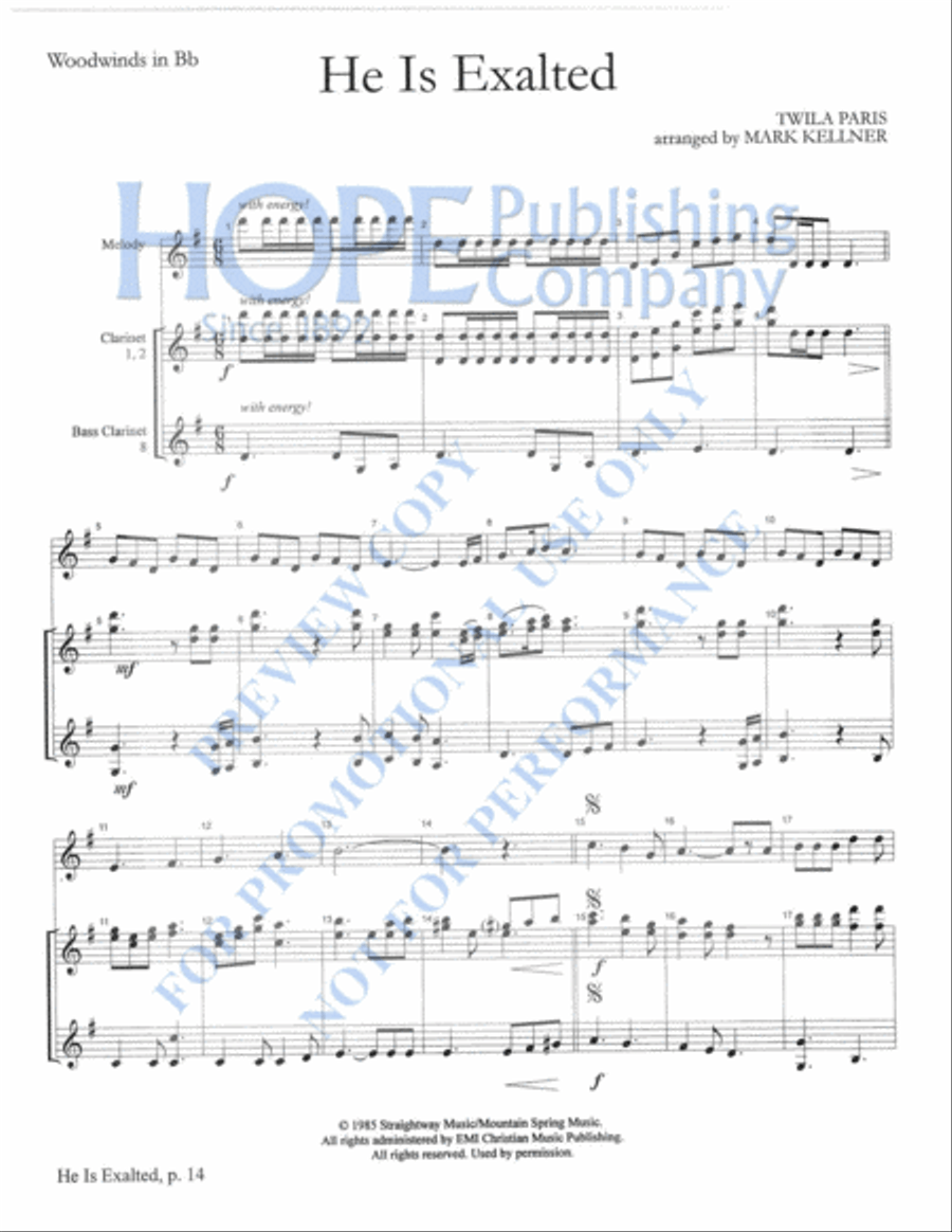 Praise Him with Instruments Orchestra scores gallery preview page 17