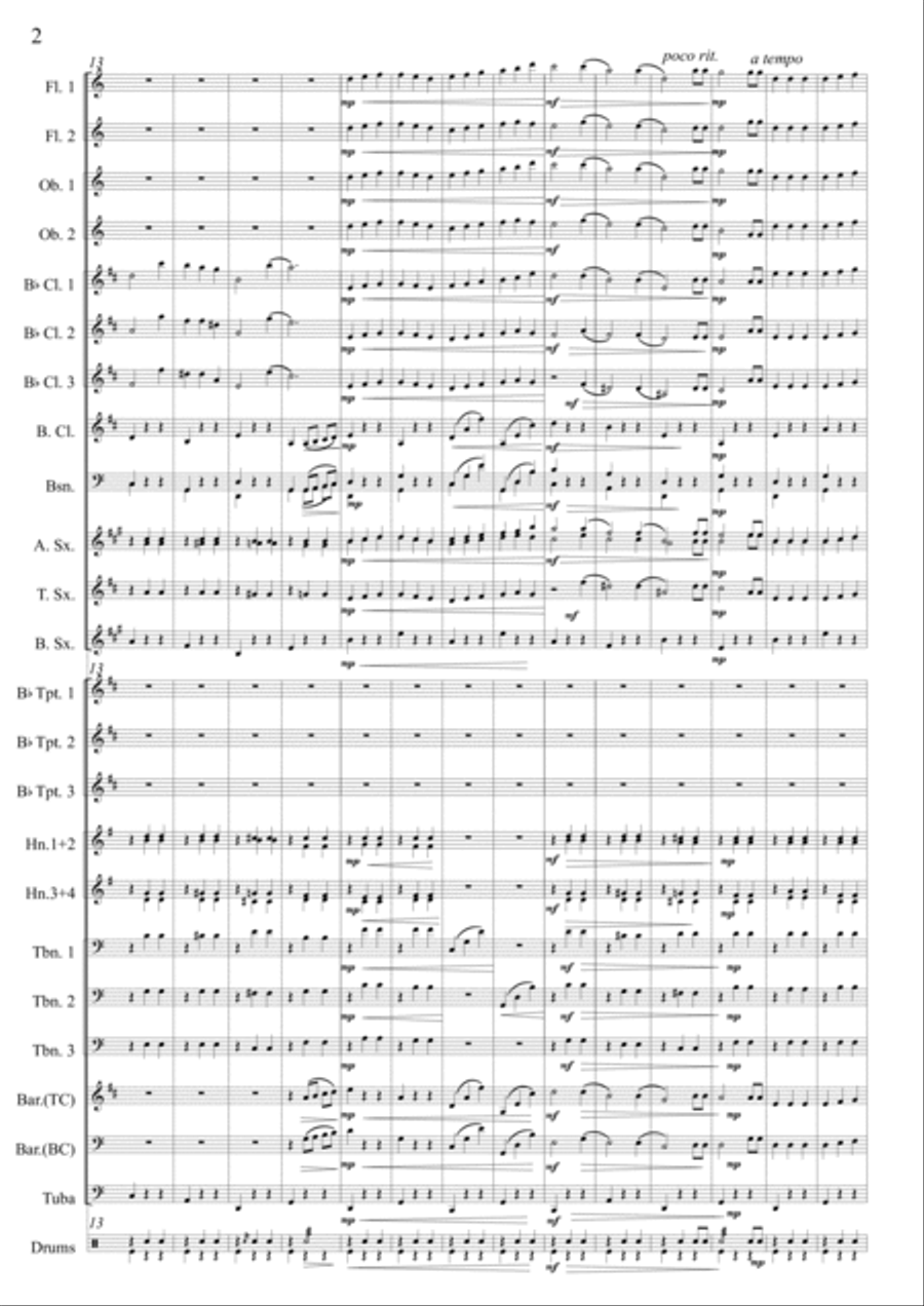 Poisoning Pigeons in the Park Concert Band scores gallery preview page 3