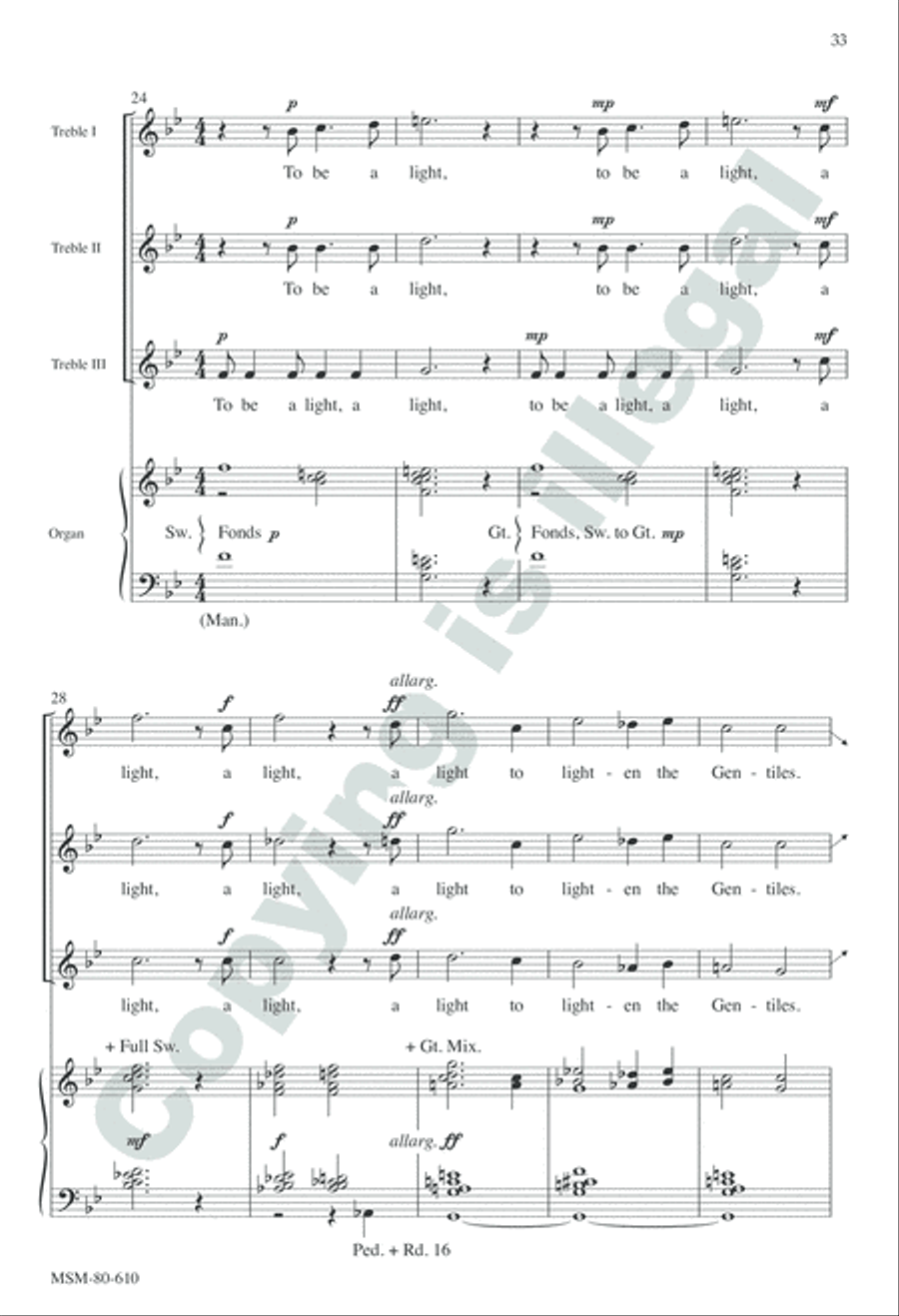 Evensong Unison Choir scores gallery preview page 32