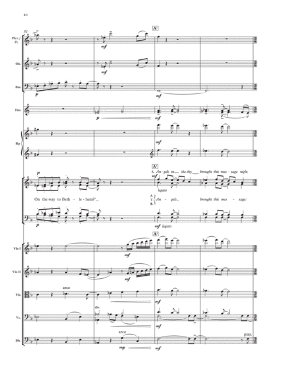 Shepherd's Pipe Carol 4-Part scores gallery preview page 9
