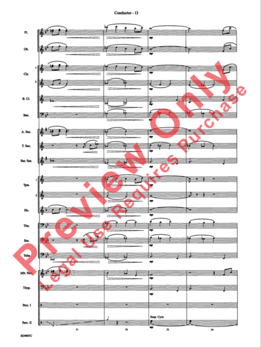 Fields of Kent Concert Band scores gallery preview page 15