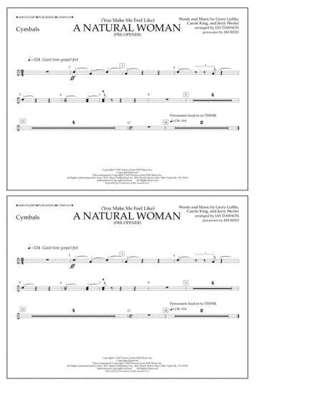 (You Make Me Feel Like) A Natural Woman (Pre-Opener) (arr. Jay Dawson) - Cymbals