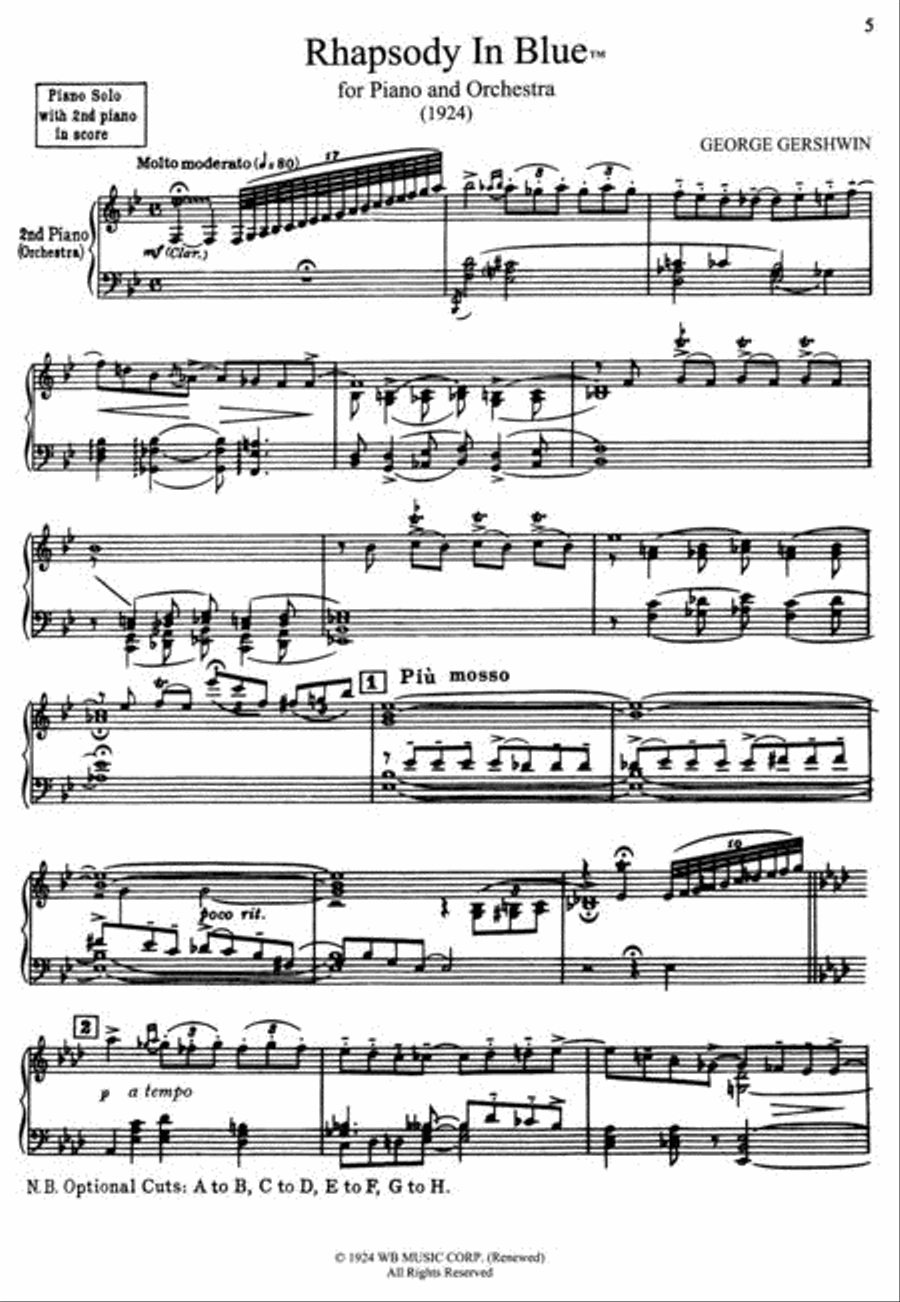 The Complete Gershwin Keyboard Works Piano Solo scores gallery preview page 2