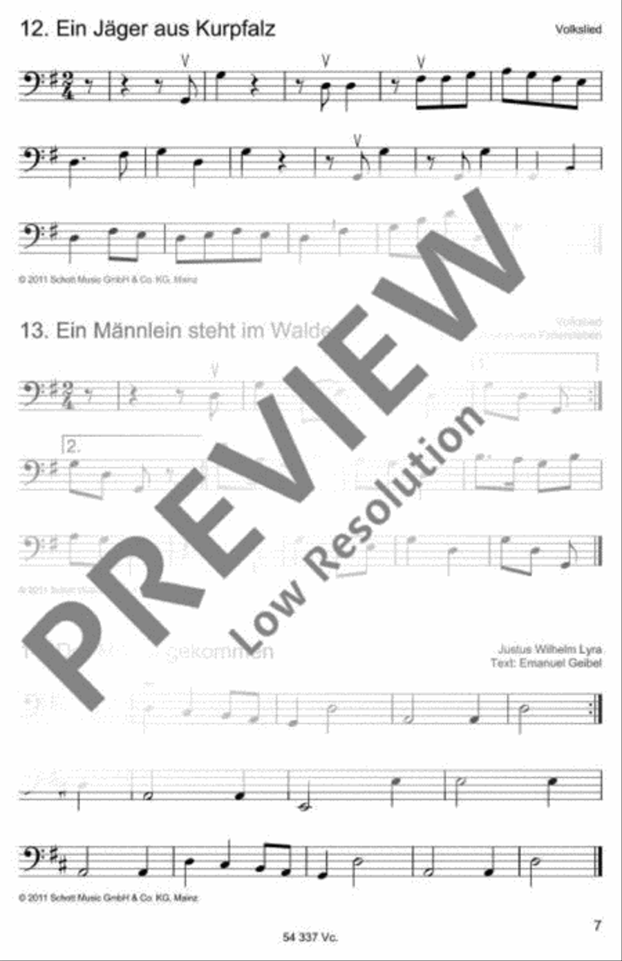 Die schönsten Volks- und Kinderlieder Part scores gallery preview page 8