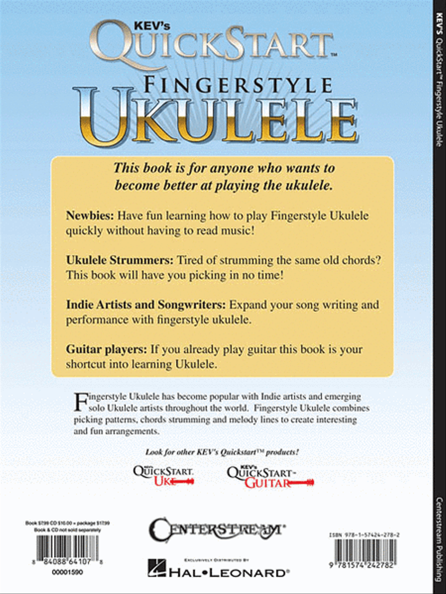 Kev's QuickStart for Fingerstyle Ukulele 1 - Revised Edition image number null