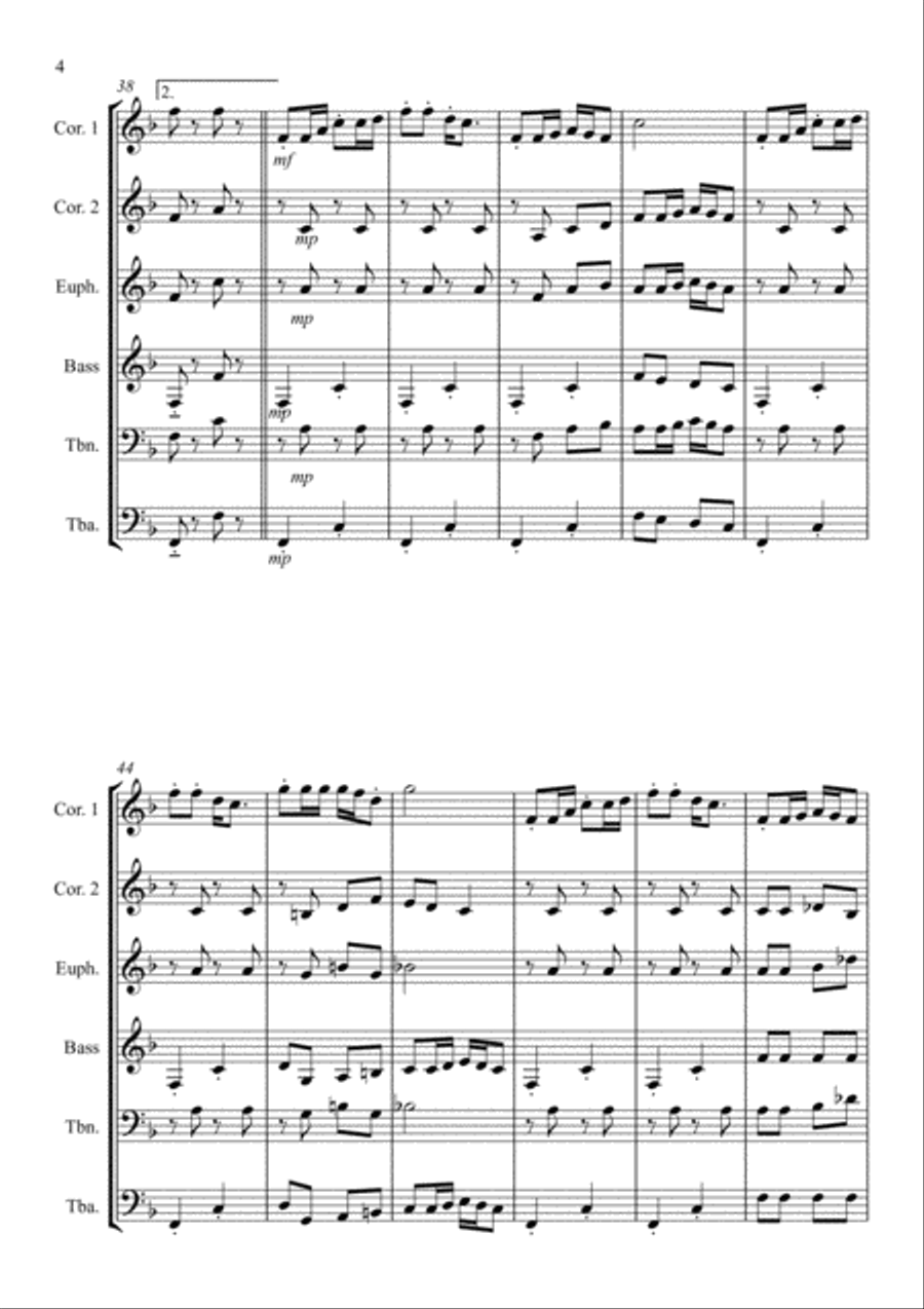 Whistling Rufus Whistling Rufus Brass Ensemble scores gallery preview page 4