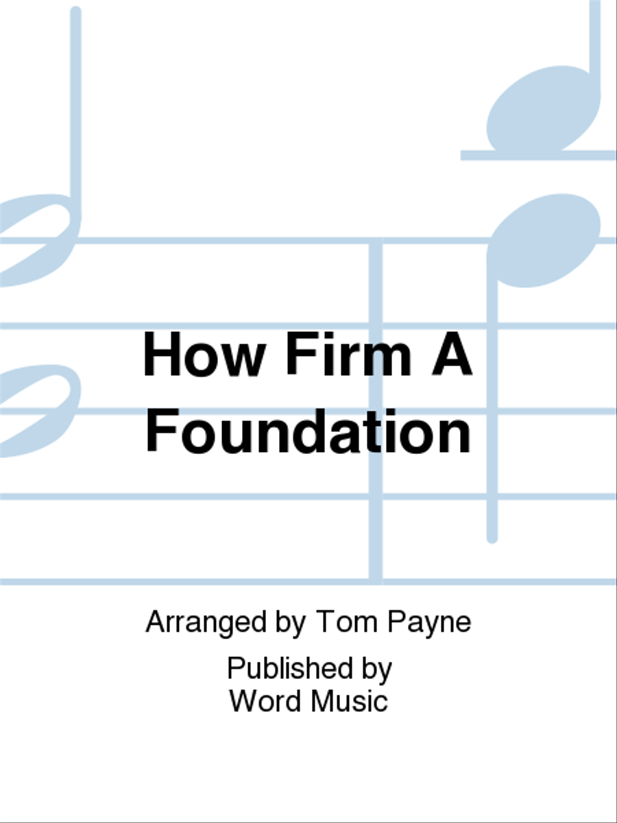 How Firm A Foundation - Orchestration Orchestra scores gallery preview page 1