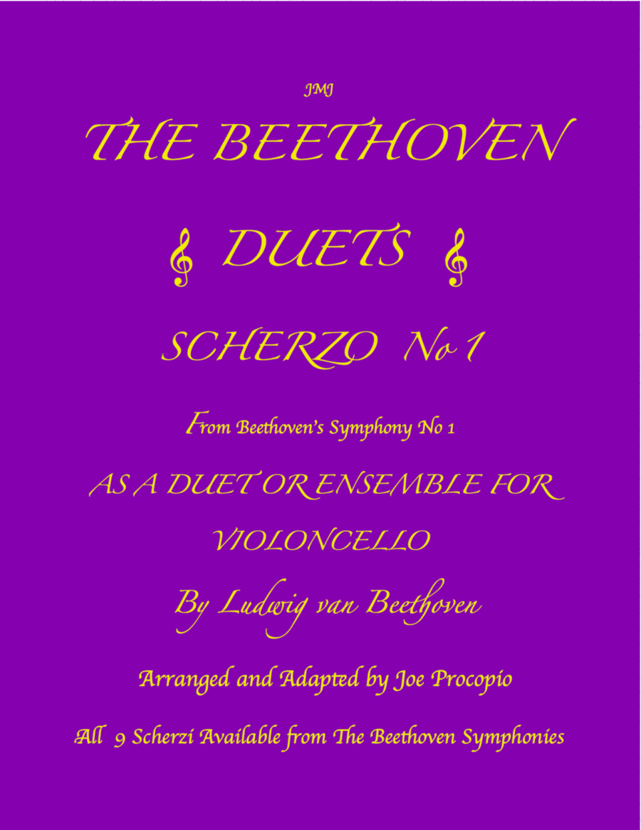 THE BEETHOVEN DUETS FOR CELLO SCHERZO NO 1 image number null