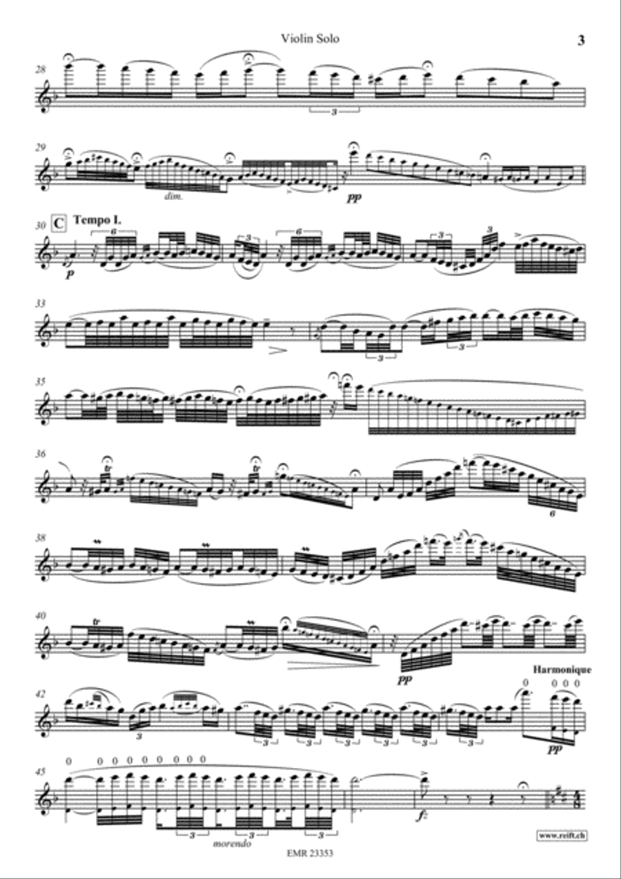 Fantaisie Pastorale Hongroise Violin Solo scores gallery preview page 3