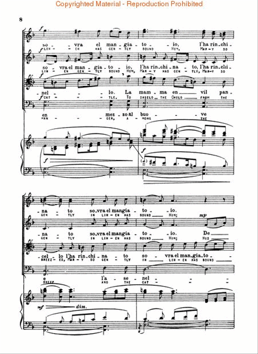 Lauda per la Nativita del Signore (Laud to the Nativity) Choir scores gallery preview page 3