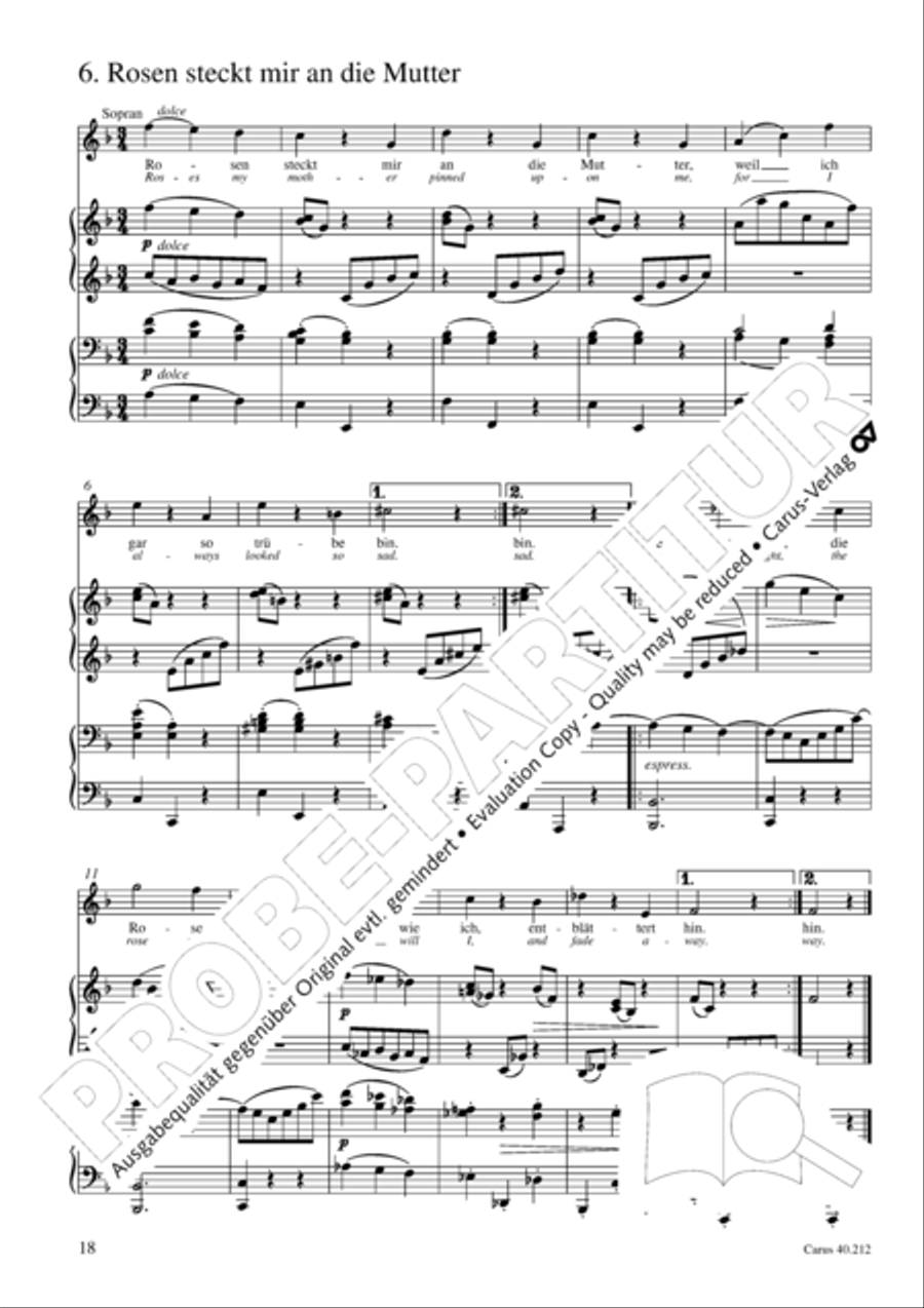 Neue Liebeslieder-Walzer, Op. 65 Choir scores gallery preview page 19