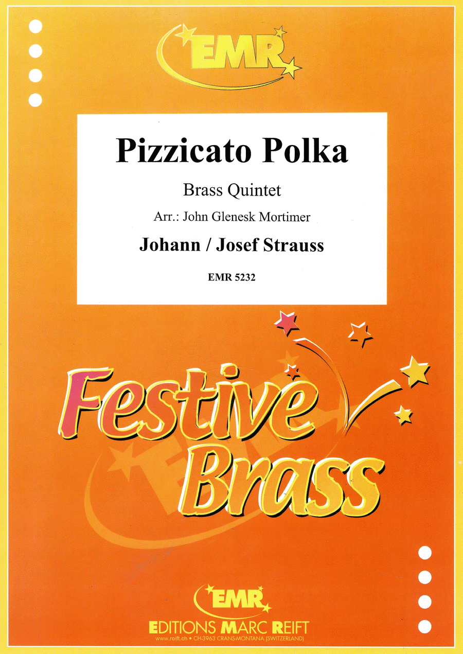 Pizzicato Polka Pizzicato Polka Brass Quintet scores gallery preview page 1