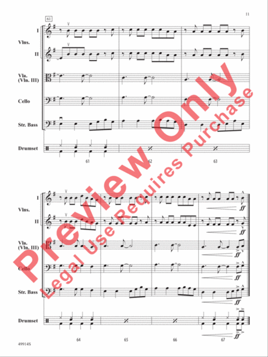 Flowers String Orchestra scores gallery preview page 12