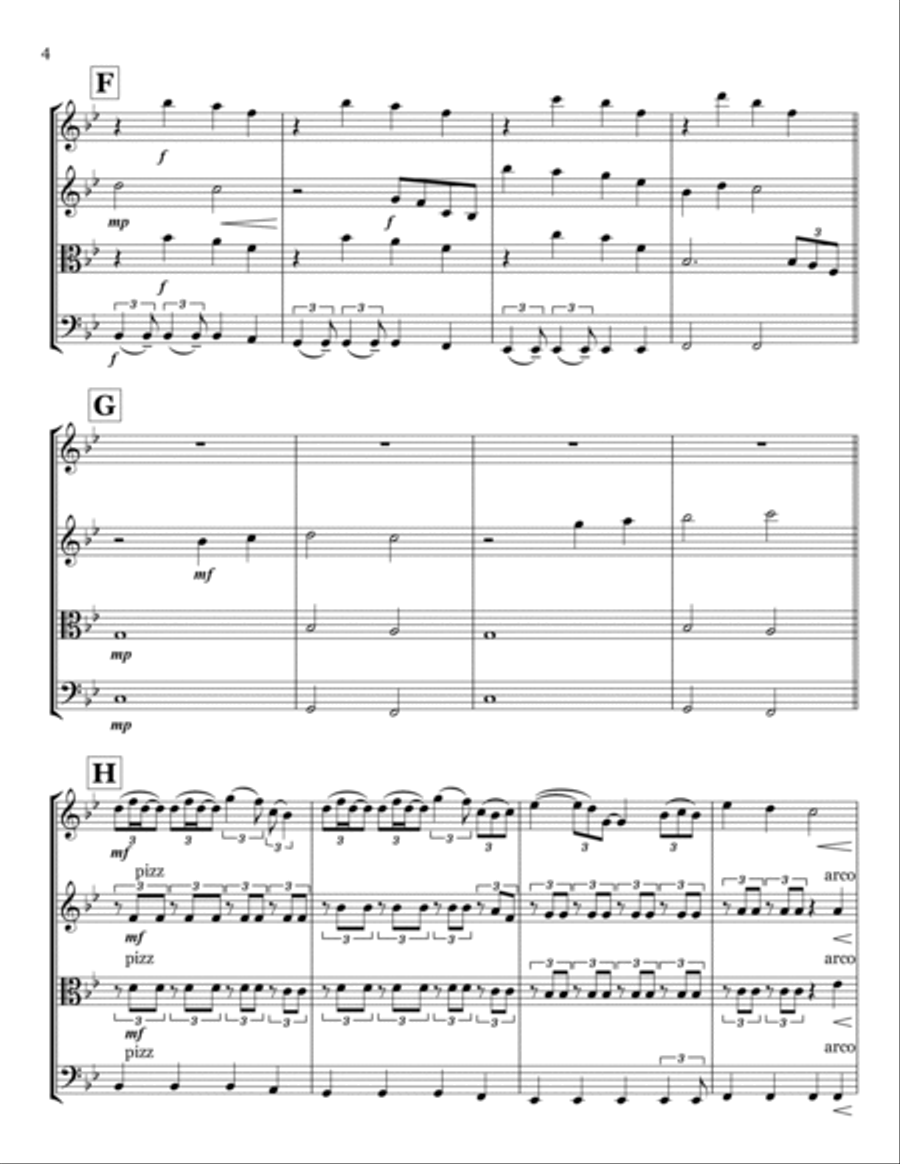 A Thousand Years String Quartet scores gallery preview page 4