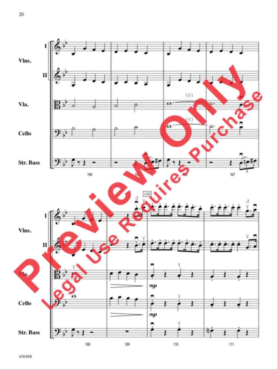 American Salute String Orchestra scores gallery preview page 20