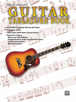 Book cover for Belwin's 21st Century Guitar Tablature Book