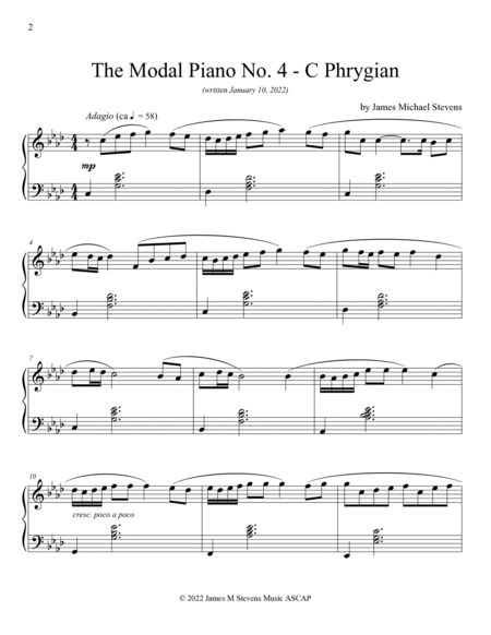 The Modal Piano No. 4 - C Phrygian image number null