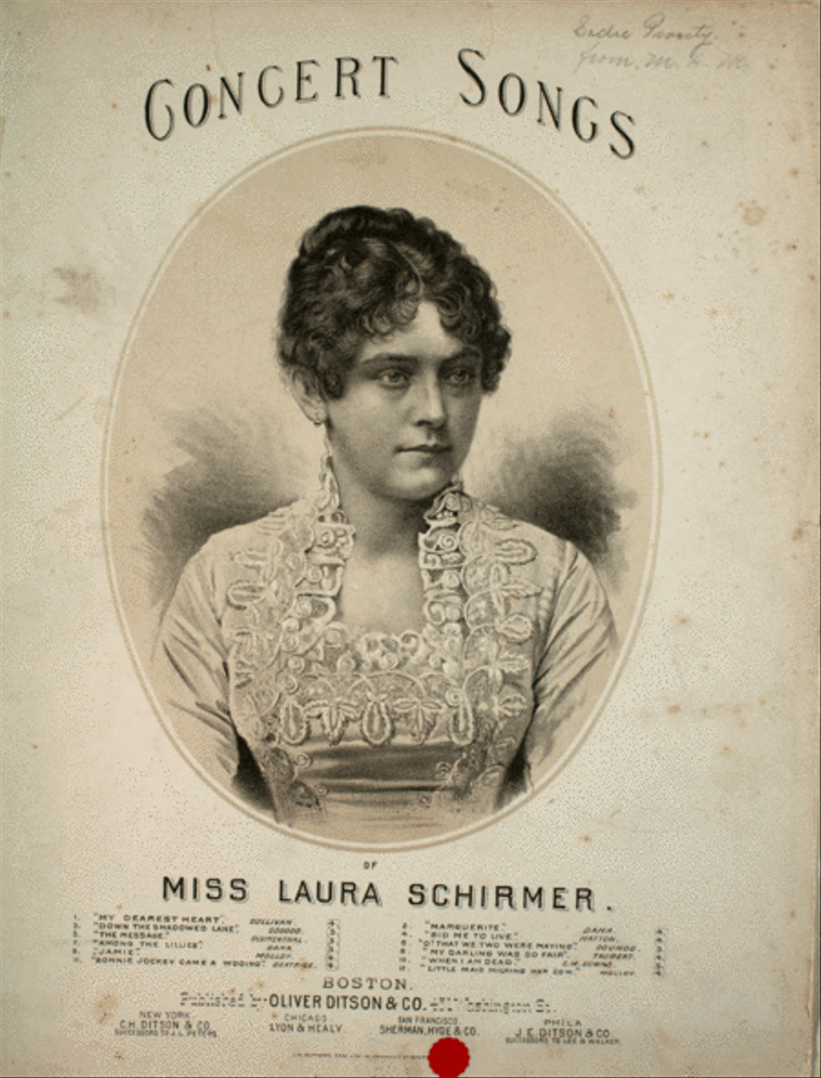 Concert Songs. Among the Lilies Voice scores gallery preview page 1