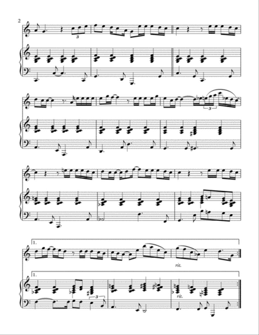 I Believe I Can Fly Flute Solo scores gallery preview page 3