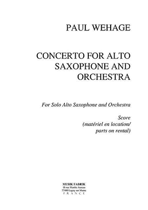 Concerto pour Saxophone et Orch.