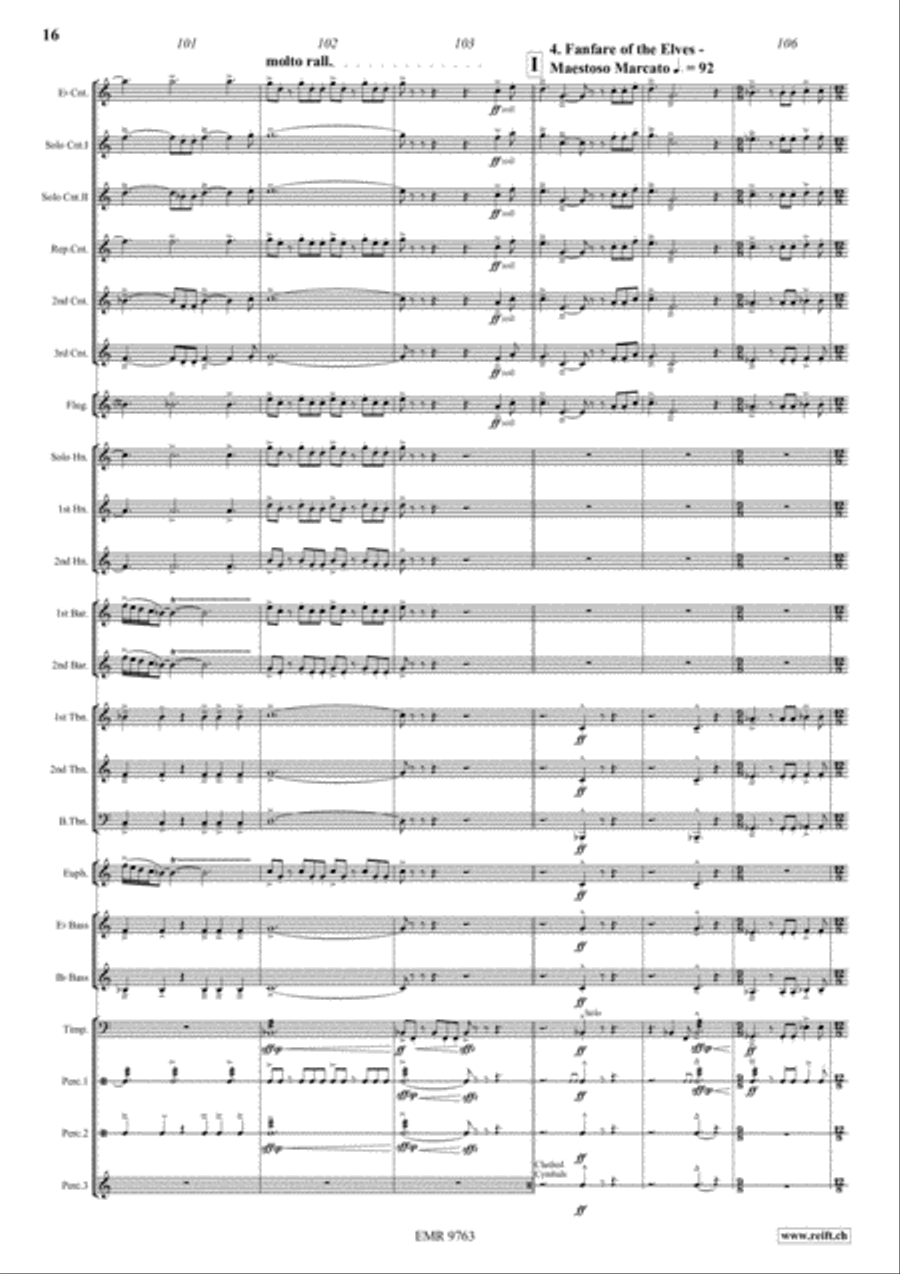 Rise of The Guardians Brass Band scores gallery preview page 17