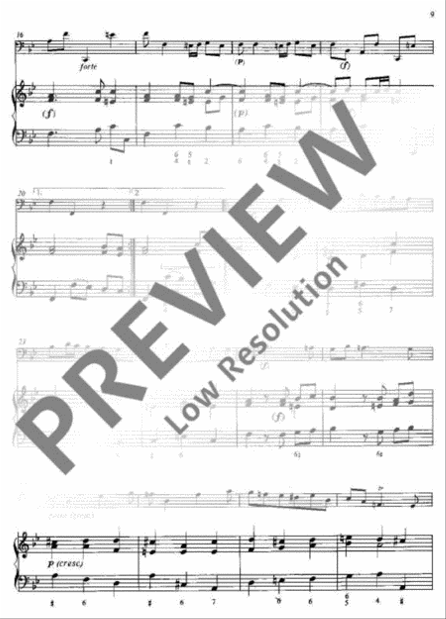 Sonata Cello Solo scores gallery preview page 10