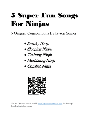Book cover for 5 Super Fun Songs For Ninjas