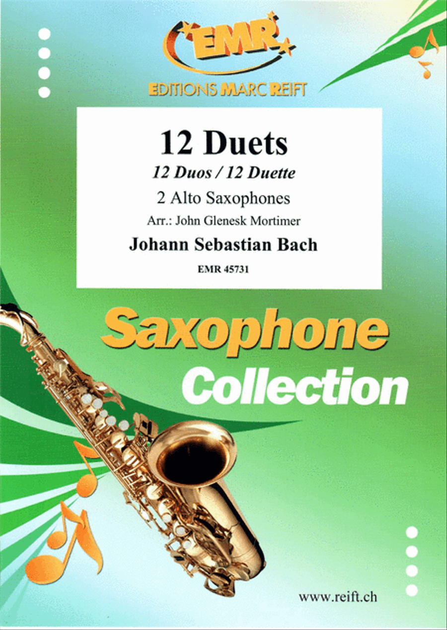 12 Duets Alto Saxophone scores gallery preview page 1